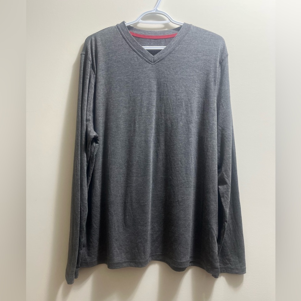 Cuddl Duds grey full sleeve top sz L